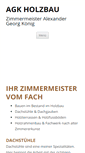 Mobile Screenshot of agk-holzbau.de