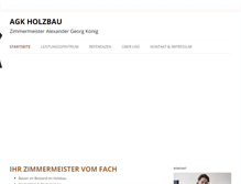 Tablet Screenshot of agk-holzbau.de